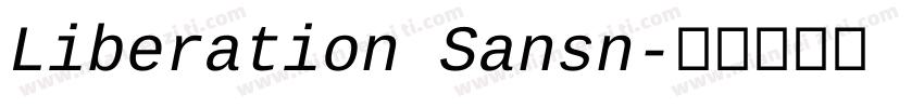 Liberation Sansn字体转换